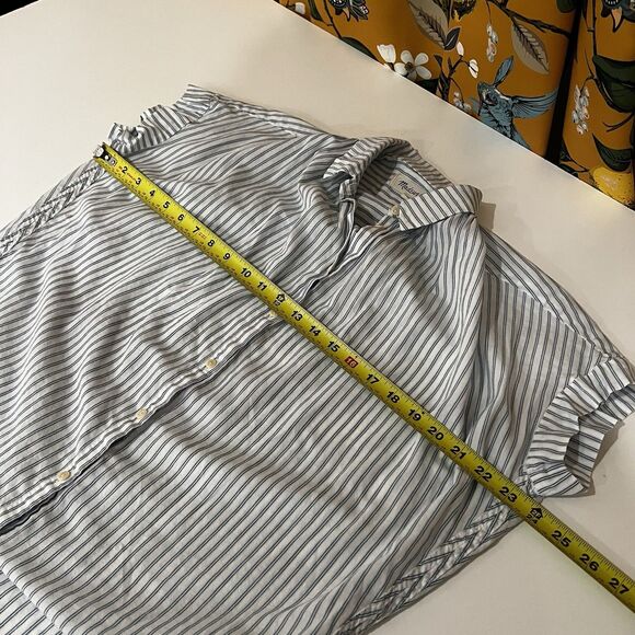 Madewell Central Shirt in Stripe Size Xs Button-Down Shirt Preppy Casual Office - Picture 6 of 7